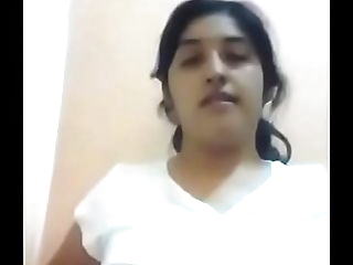 Indian Girl Showing Funbags and Hairy Pussy -(DESISIP.COM)
