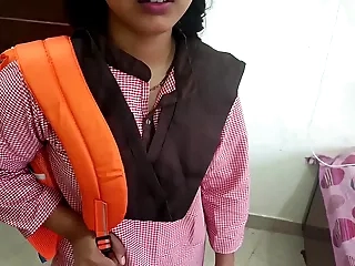 Alpana was fucking with boyfriend on college seniority and college uniform sex connected with clear Hindi audio she was sucking dick connected with mouth and painfull fucking