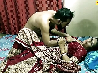 Indian xxx milf bhabhi real sex with husband close friend! Plain hindi audio